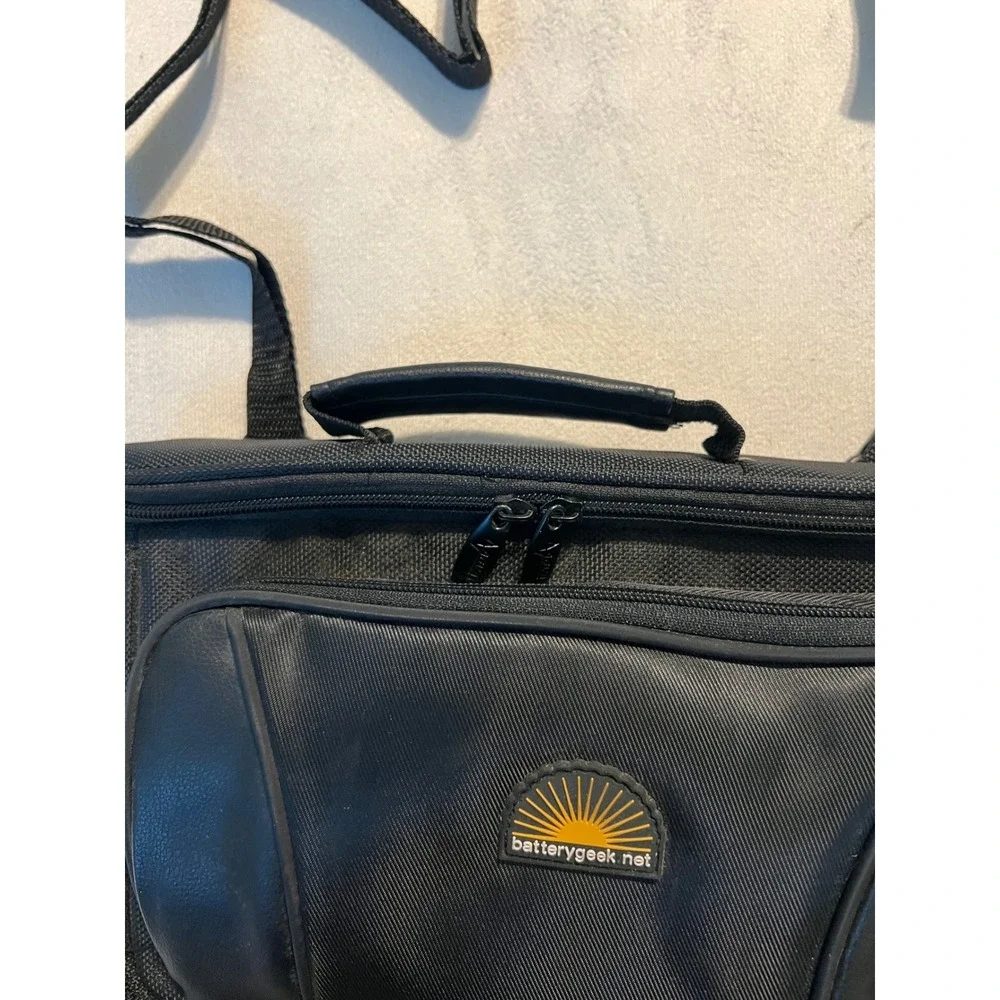 Batterygeek Black Padded Tech Accessory Bag Shoulder Strap Carrying Case